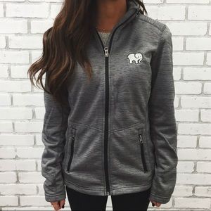 Ivory Ella Gray Zip Up Mystic Jacket